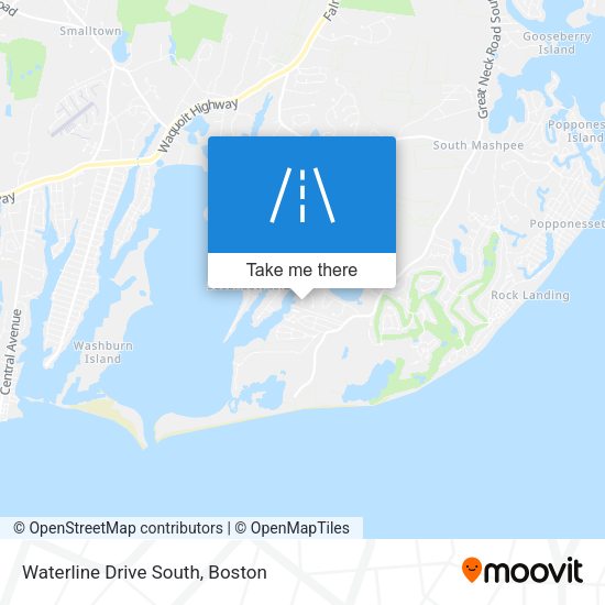 Mapa de Waterline Drive South