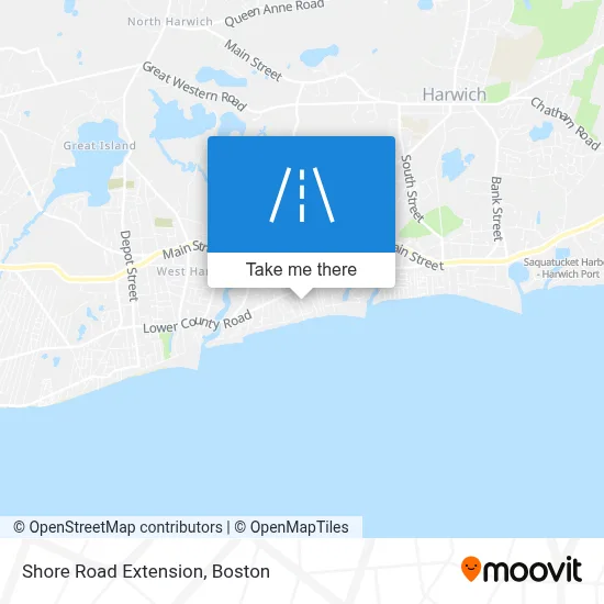 Shore Road Extension map