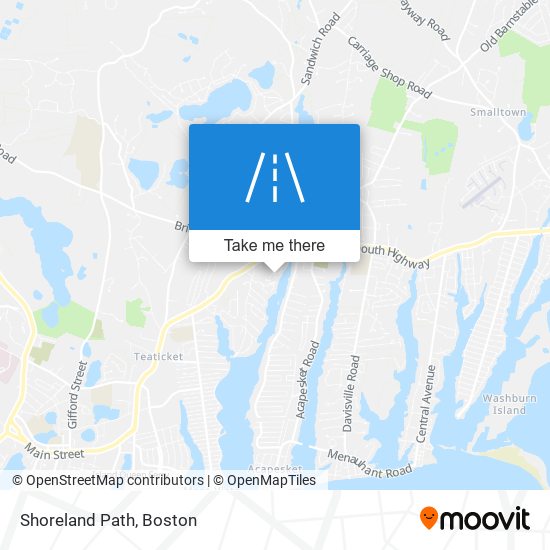 Shoreland Path map