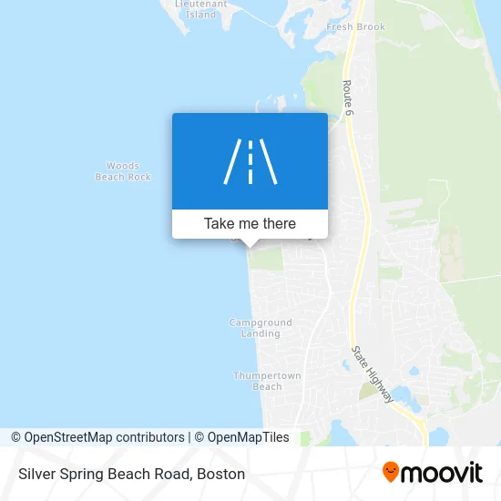 Silver Spring Beach Road map