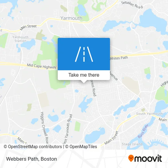 Webbers Path map