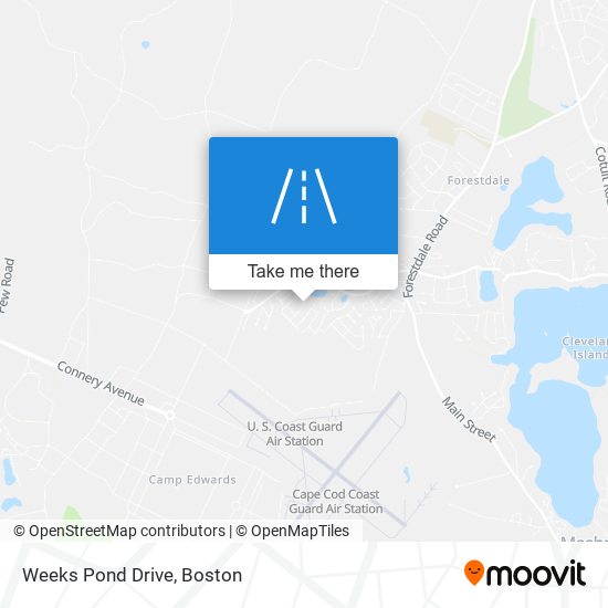 Weeks Pond Drive map