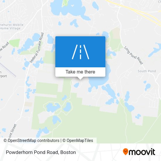 Powderhorn Pond Road map