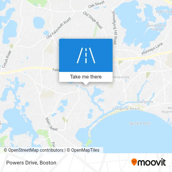 Powers Drive map