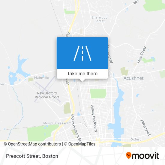 Mapa de Prescott Street