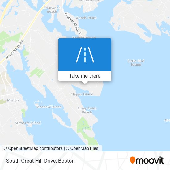 South Great Hill Drive map