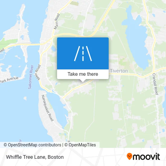 Whiffle Tree Lane map