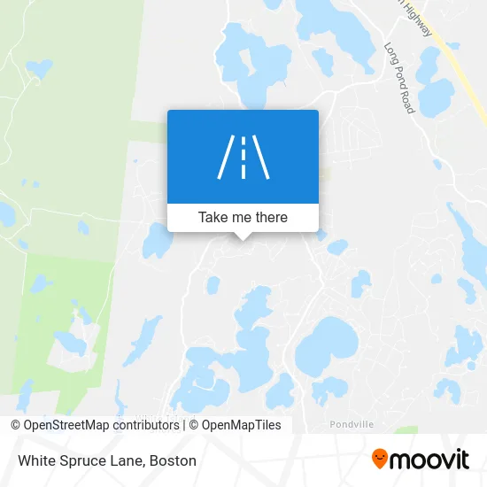 White Spruce Lane map
