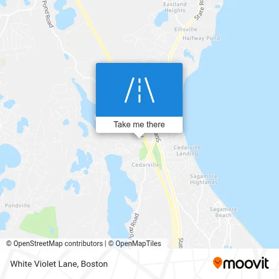 White Violet Lane map