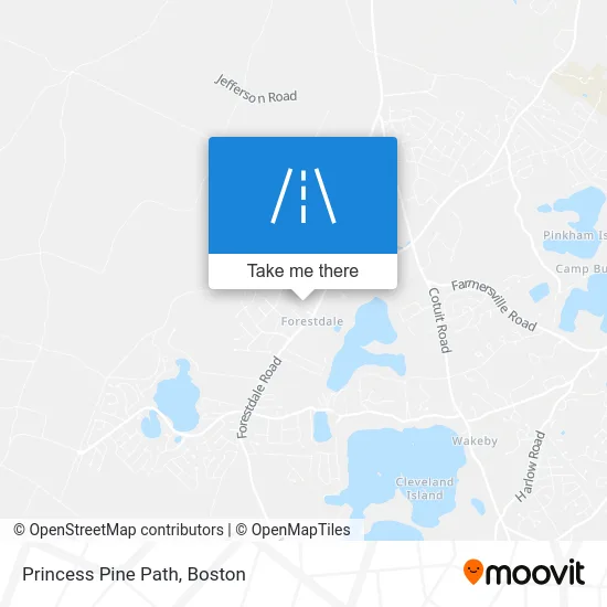 Princess Pine Path map