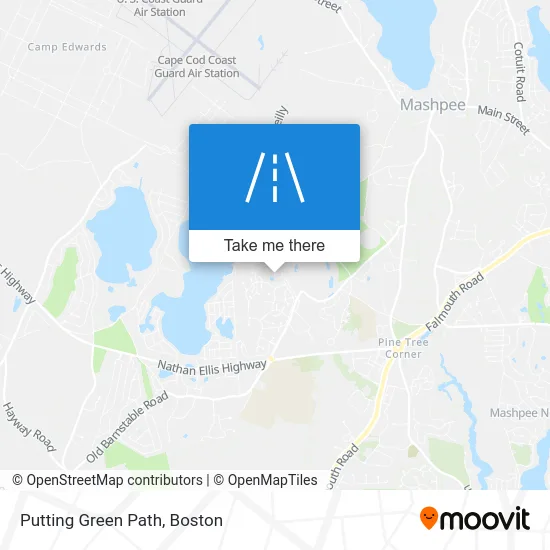 Putting Green Path map