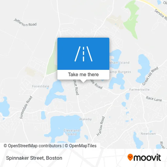 Spinnaker Street map