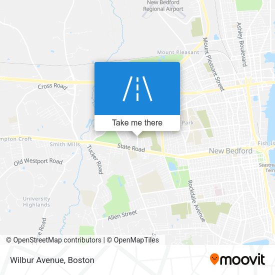 Mapa de Wilbur Avenue