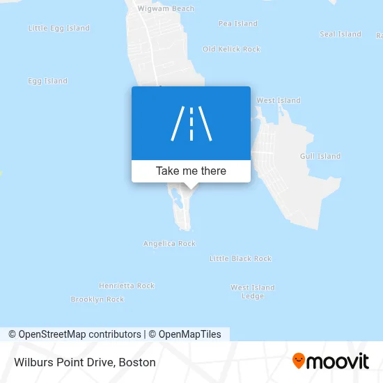 Wilburs Point Drive map