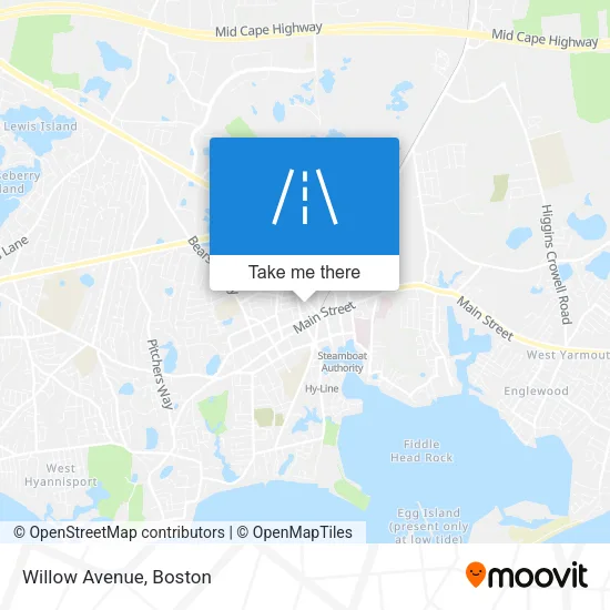 Willow Avenue map