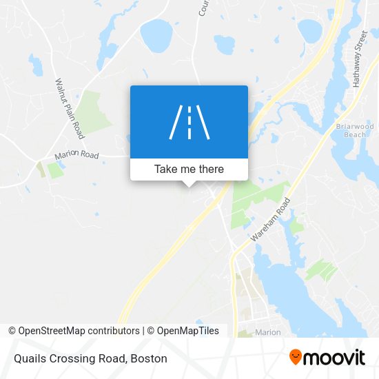 Quails Crossing Road map