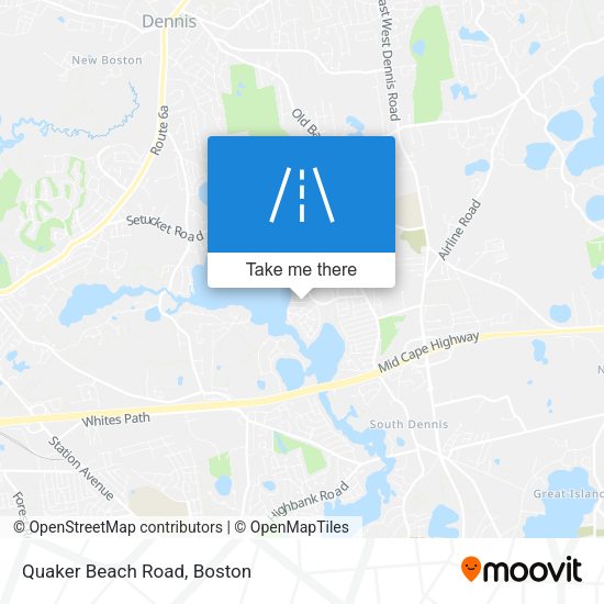 Mapa de Quaker Beach Road