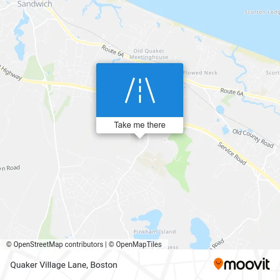 Quaker Village Lane map