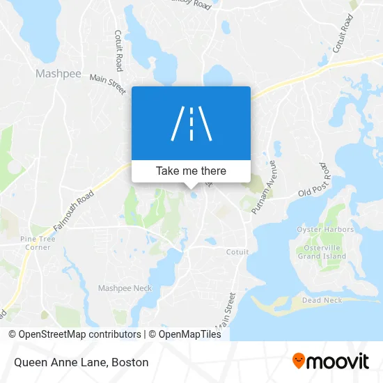 Queen Anne Lane map