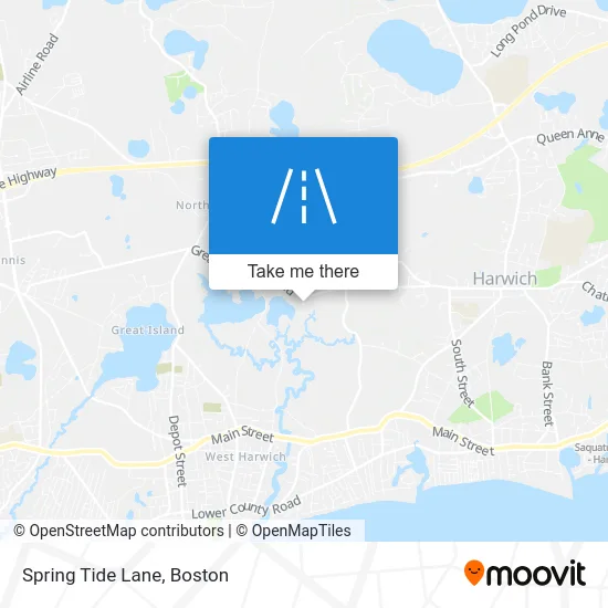 Spring Tide Lane map