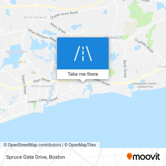 Spruce Gate Drive map