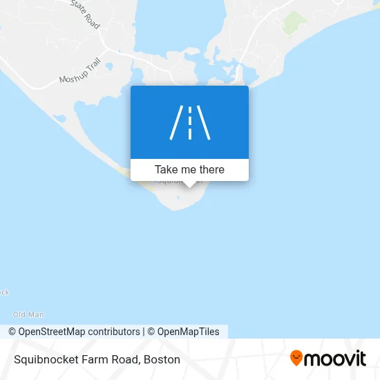 Squibnocket Farm Road map