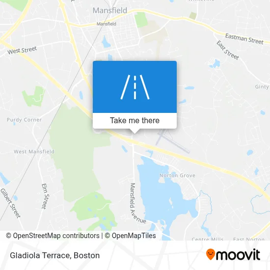Gladiola Terrace map
