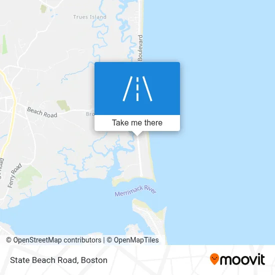 State Beach Road map