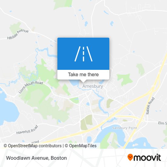 Mapa de Woodlawn Avenue