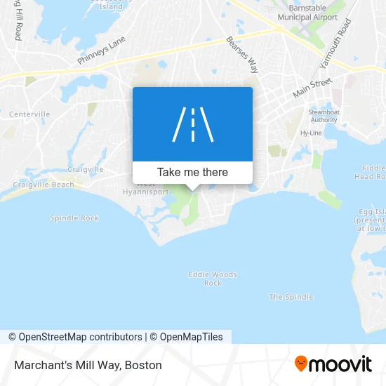 Marchant's Mill Way map