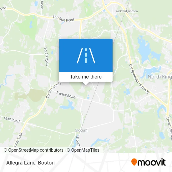 Allegra Lane map