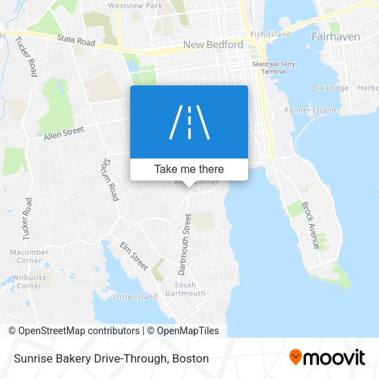 Mapa de Sunrise Bakery Drive-Through