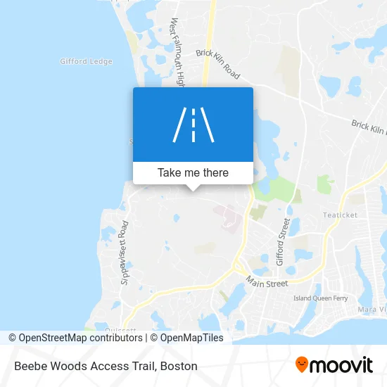 Beebe Woods Access Trail map