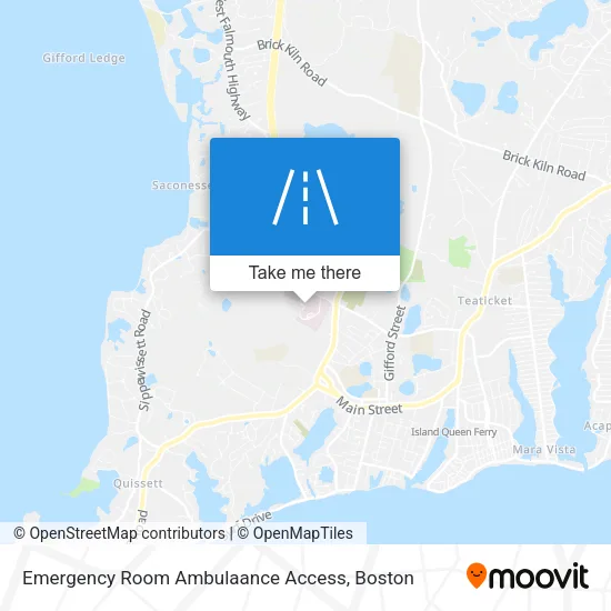 Emergency Room Ambulaance Access map