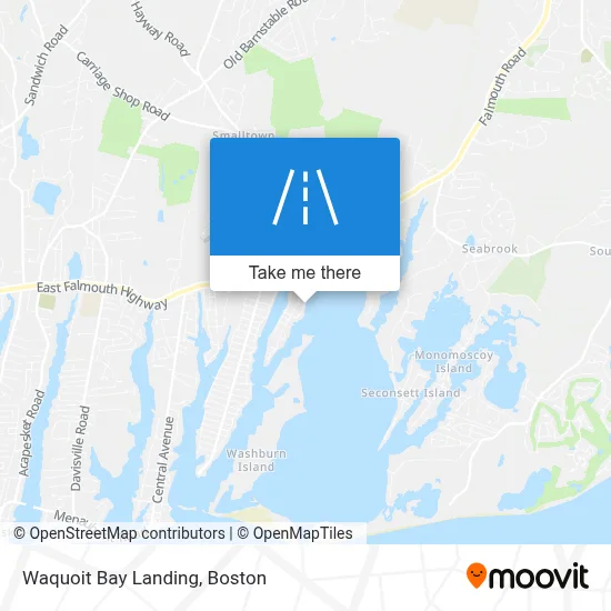 Waquoit Bay Landing map