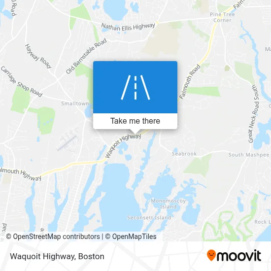 Waquoit Highway map