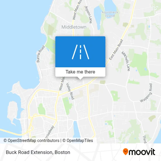 Buck Road Extension map