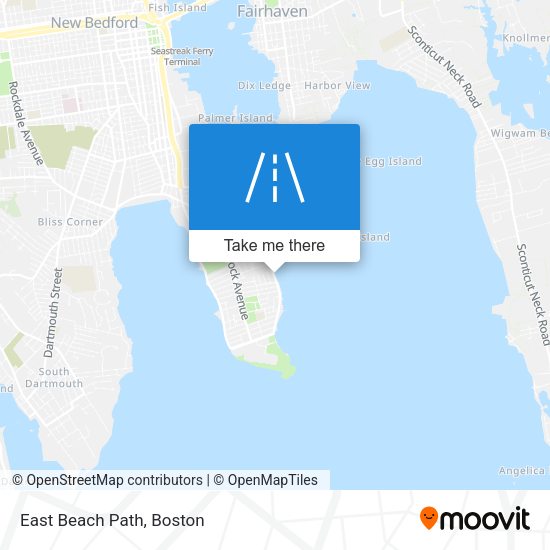 Mapa de East Beach Path