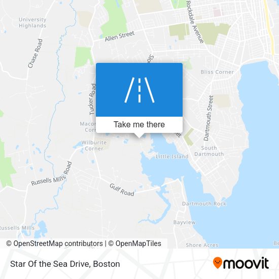 Star Of the Sea Drive map