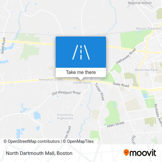 Mapa de North Dartmouth Mall
