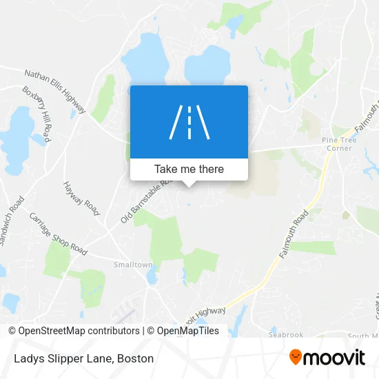 Ladys Slipper Lane map