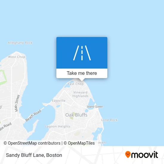 Sandy Bluff Lane map