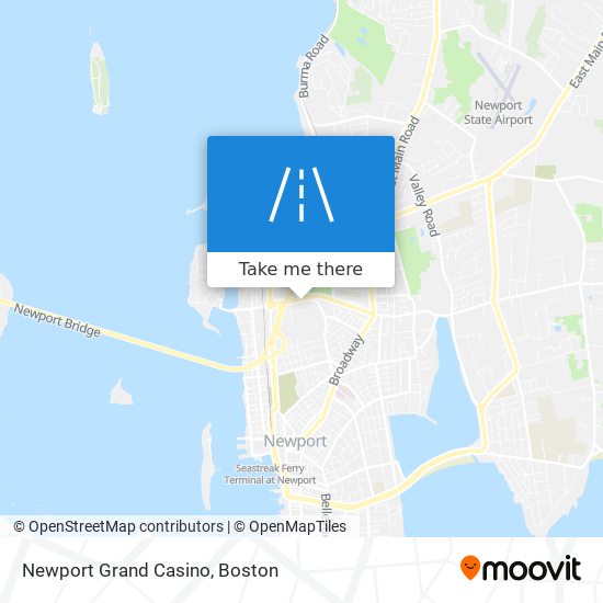 Newport Grand Casino map