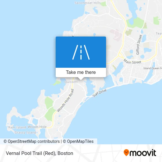 Vernal Pool Trail (Red) map