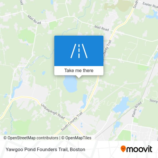 Yawgoo Pond Founders Trail map