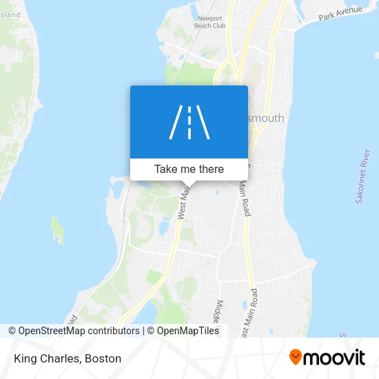King Charles map