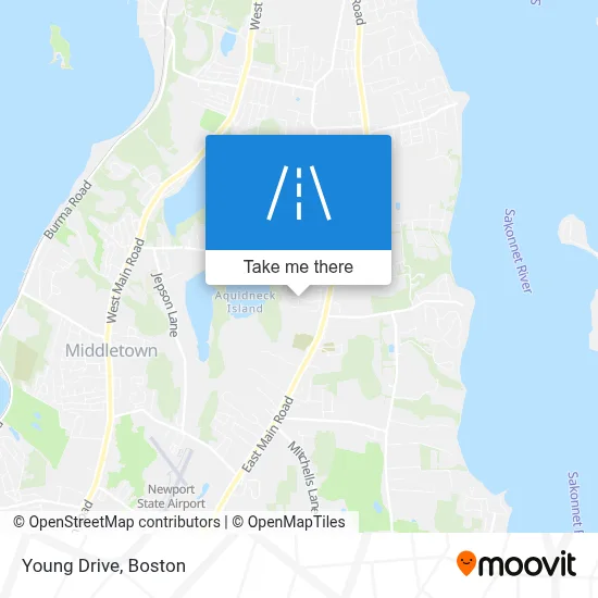 Young Drive map
