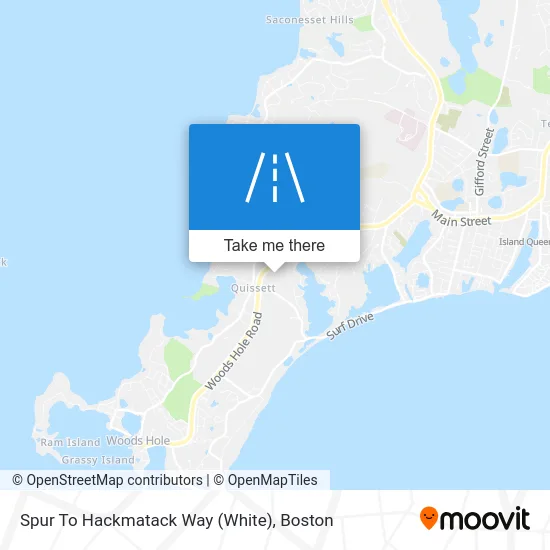 Spur To Hackmatack Way (White) map