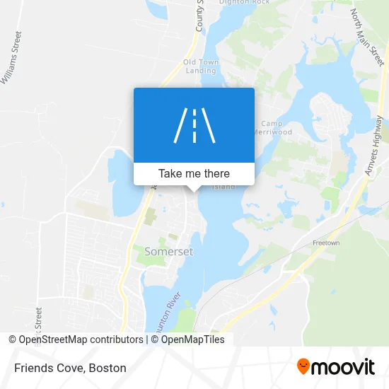 Friends Cove map