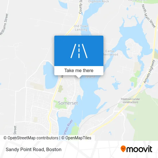 Sandy Point Road map